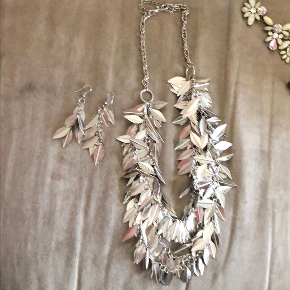 Necklace and earrings
